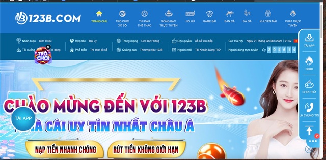 Đánh giá nhà cái 123b: Uy tín, đa dạng trò chơi và ưu đãi hấp dẫn - Nơi kết nối niềm vui và cơ hội thắng lớn